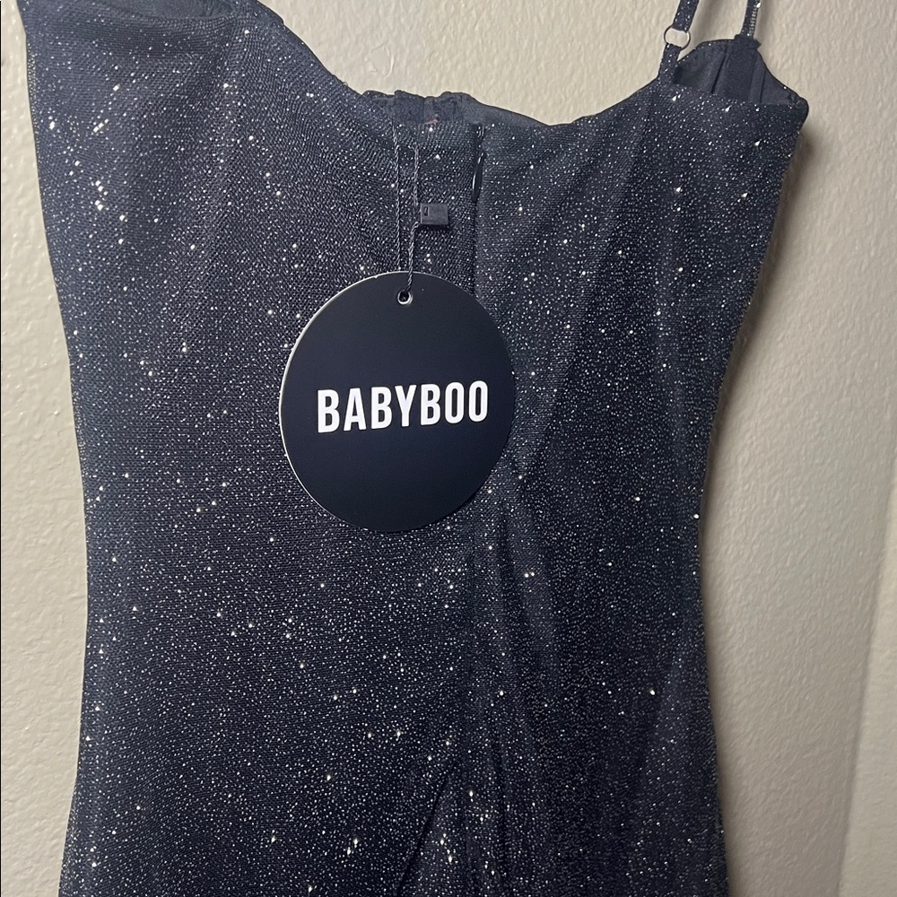 SOLD!!Babyboo Pixie Mini Dress - Black Sparkle - Picture 12 of 12